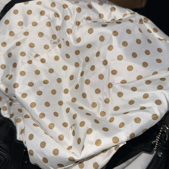 ๐Coach Peyton Drawstring Shoulder Tote Black 14508 - Picture 11 of 12